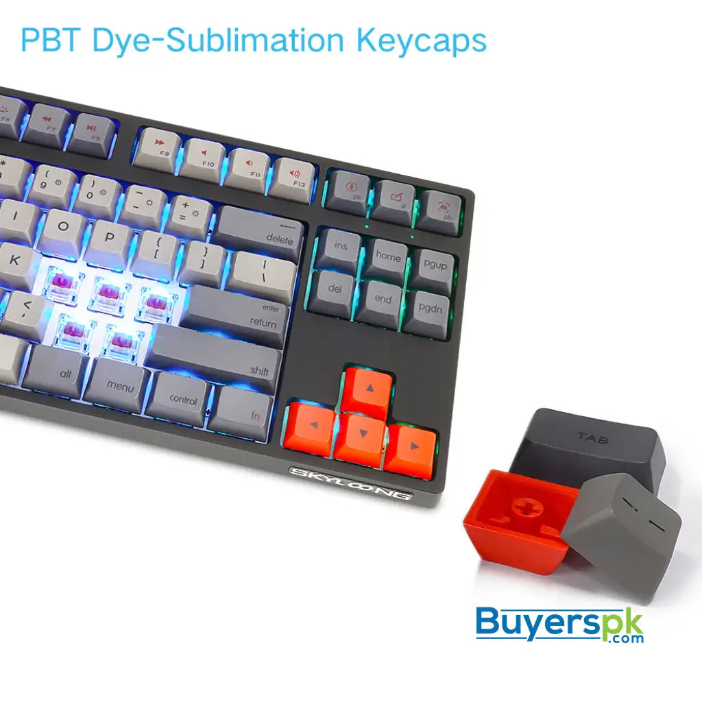 Sk87s Deep Gray (pbt Keycaps) Switches: Red - gaming keyboard Price in Pakistan Sk87s Deep Gray (pbt Keycaps) Switches: Red - gaming keyboard Price in Pakistan